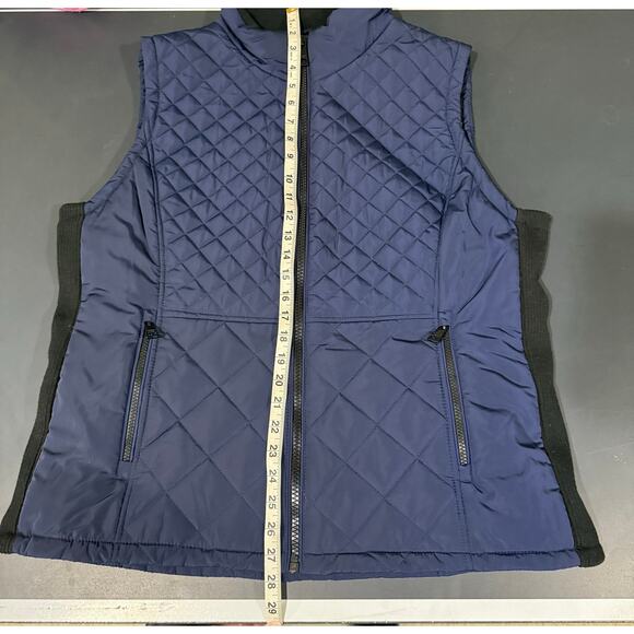 Andrew Marc Women's XXL Blue Quilted Puffer Vest Casual Sleeveless - Picture 7 of 9
